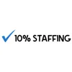 Logo for 10% Staffing